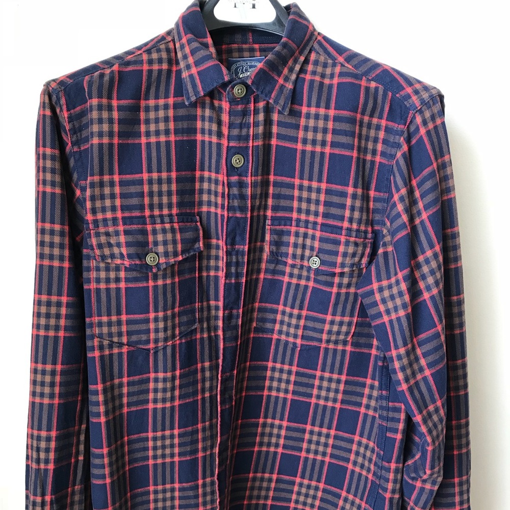 J. Crew Casual Button-down plaid shirt